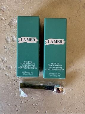 LA MER Travel / Sample Size - 2 x The Eye Concentrate + Silver Tipped Applicator
